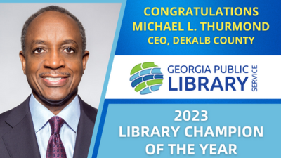 Michael L. Thurmond Named Georgia Public Library Champion of the Year