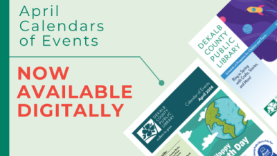 April Calendars of Events now available digitally