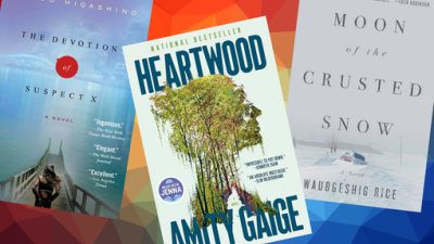 collage of covers of the three books recommended in staff picks